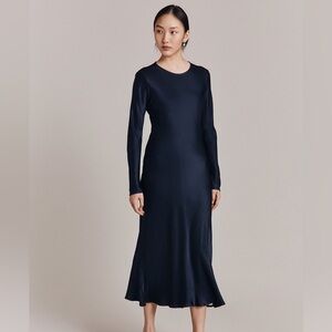 Ghost London Mari Satin Viscose Maxi Dress XL